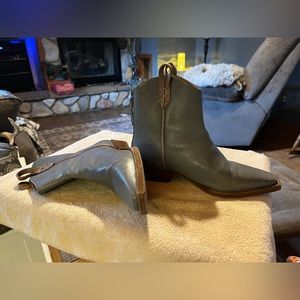 We the free people 6 1/2 blue like new ankle boots regular price 278 like new